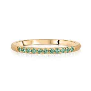 11 Green Sapphire Ring