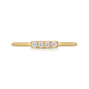 Mini Diamond Bar Ring