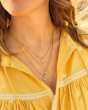 Small Diamond Sun Necklace