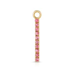 Pink Sapphire Stick Charm