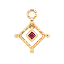 Ruby Bead Trim Charm