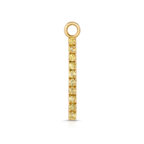 Yellow Sapphire Stick Charm