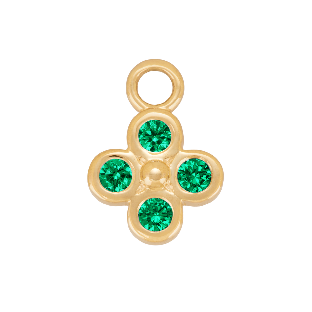 Emerald Clover Charm